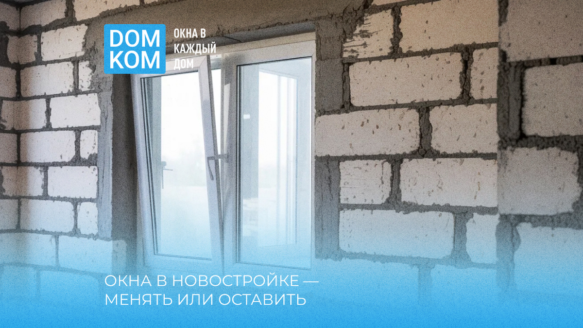 Окна в новостройке — менять или оставить