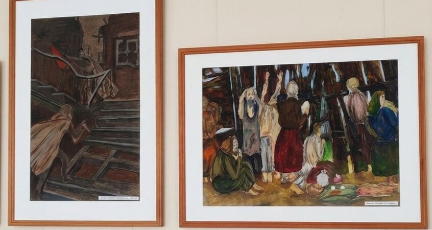    Память в каждом штрихе: в Доме культуры проходит выставка рисунков к 9 Мая