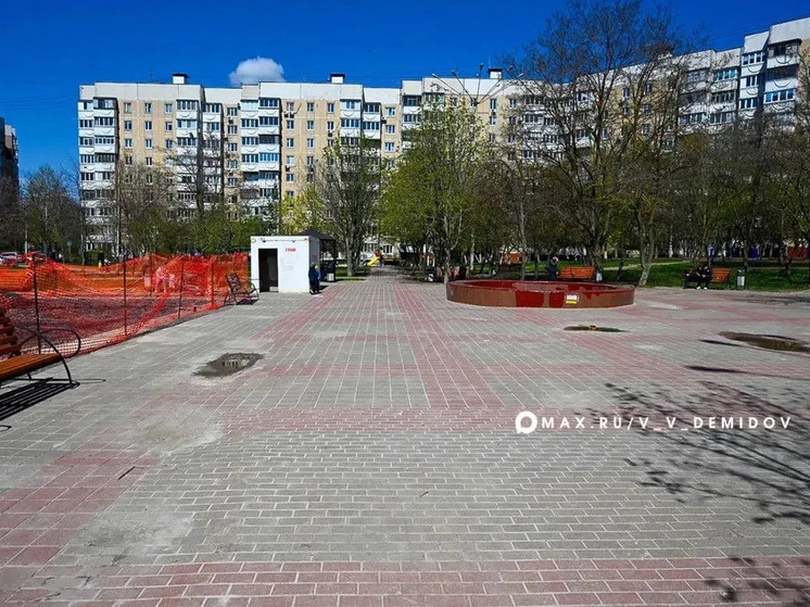     В сквере на улице Дегтярева в Белгороде оборудуют детскую игровую зону, фото: max.ru/v_v_demidov