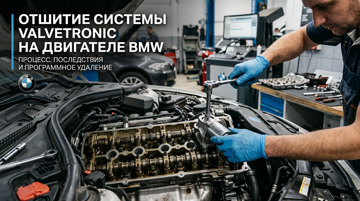 Отшитие системы Valvetronic BMW