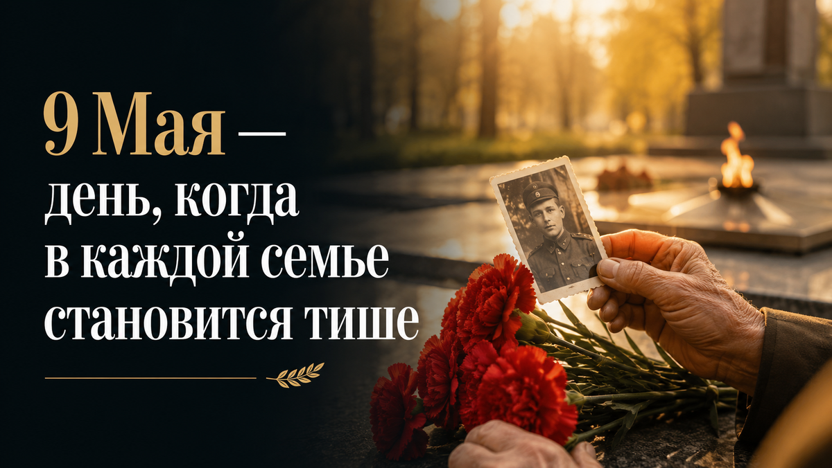 9 Мая — день, когда в каждой семье становится тише
