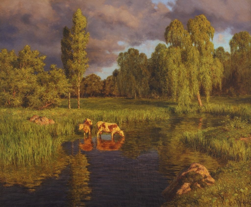 Иван Федорович Шультце. Надвигающаяся гроза. Около 1926-1927 годов. Частная коллекция.