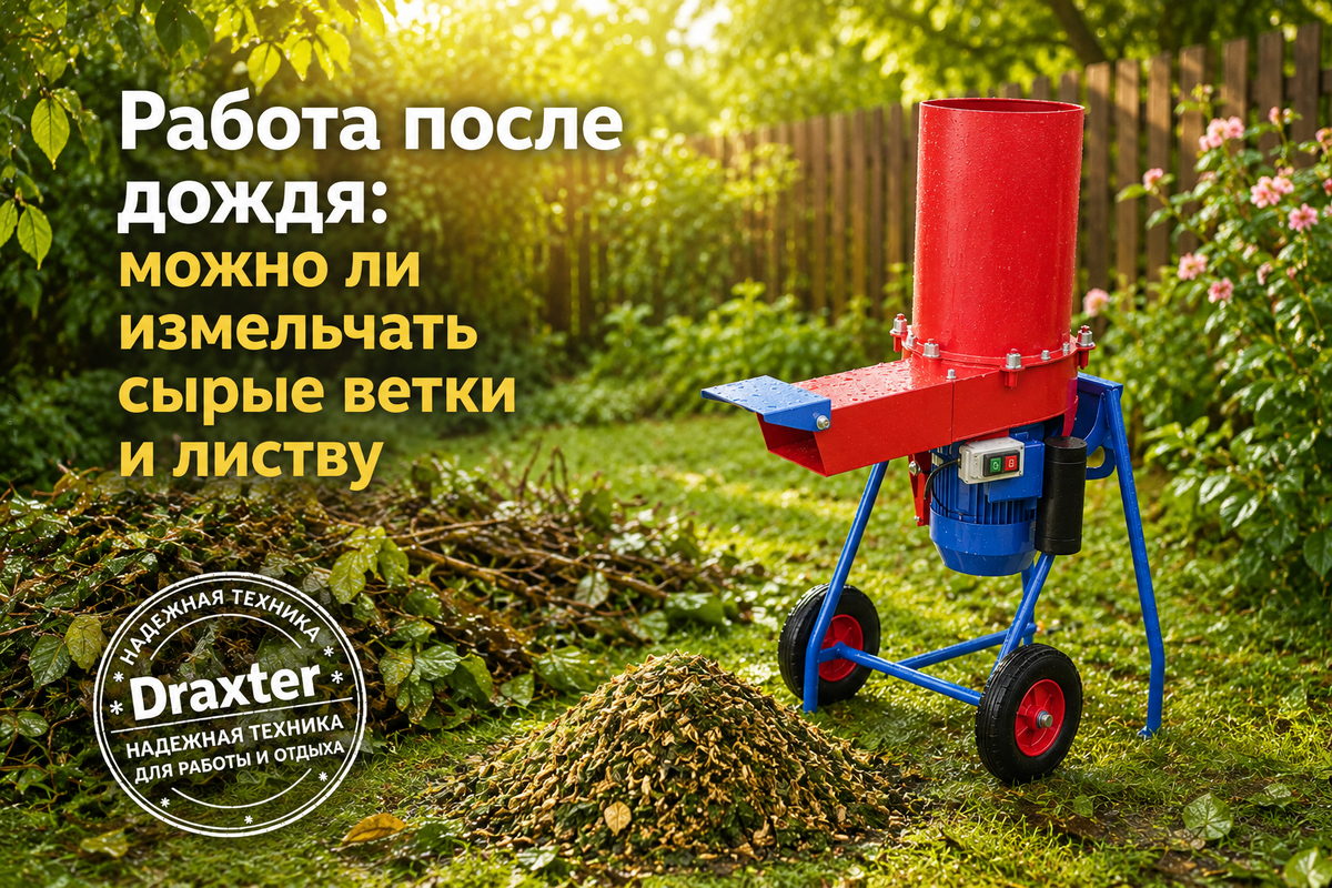 Садовый измельчитель Draxter, Станкопромгрупп