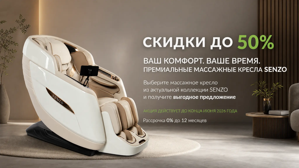 Расслабление по выгодной цене — кресла SENZO ждут вас!