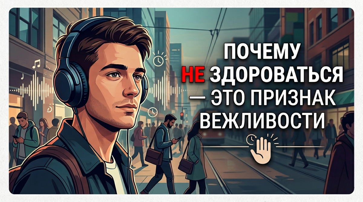 Почему НЕ здороваться - это признак вежливости.