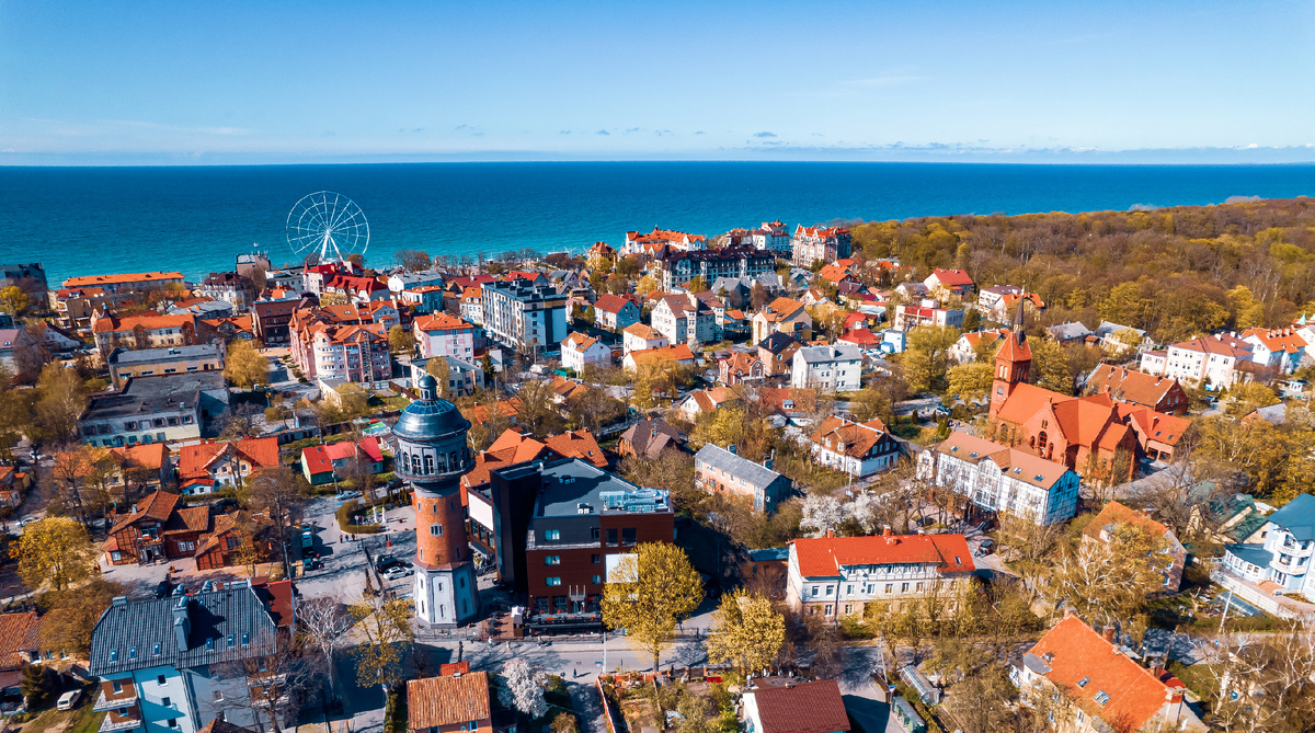 Панорама Зеленоградска с высоты птичьего полета. Источник: Shutterstock