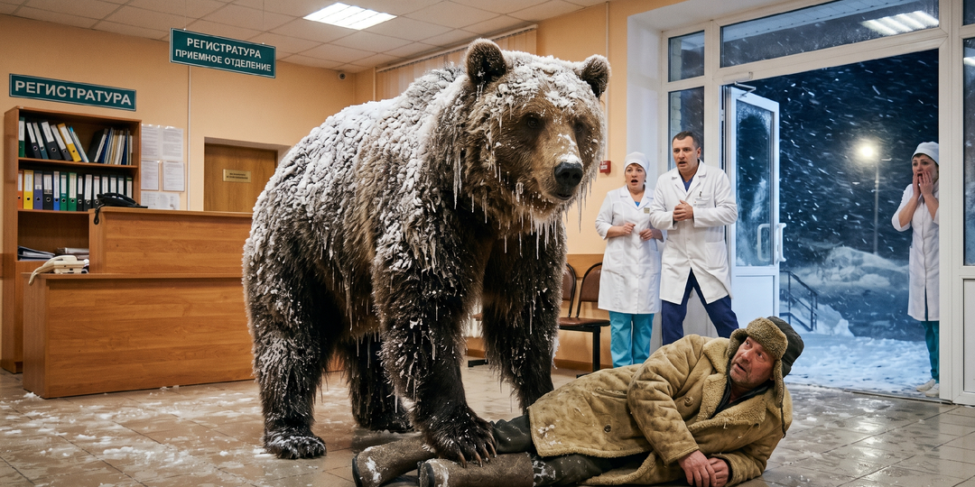 Огромный медведь внезапно ворвался в больницу. Узнав причину, врачи оцепенели...