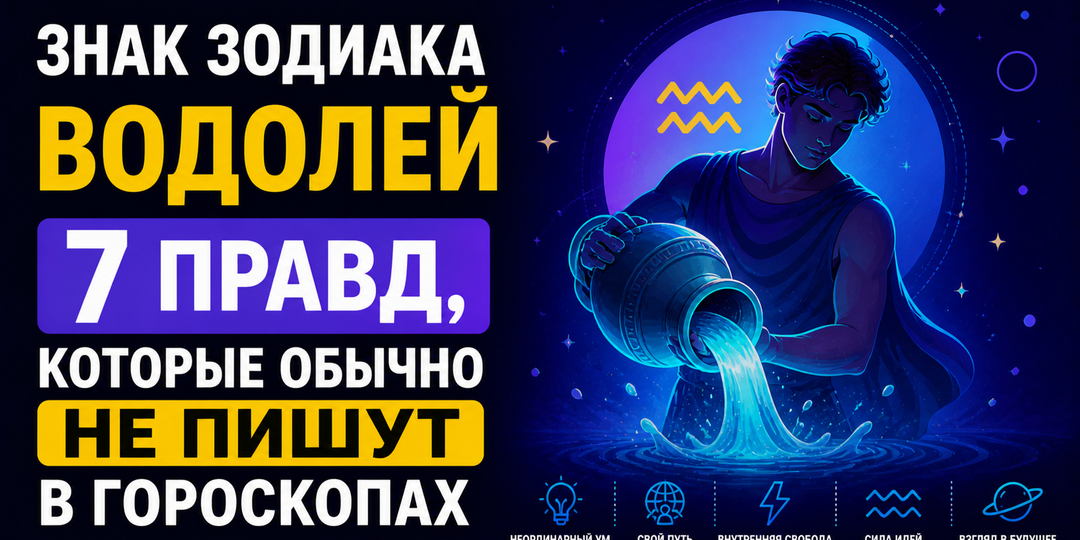 Знак зодиака Водолей: 7 правд, которые обычно не пишут в гороскопах