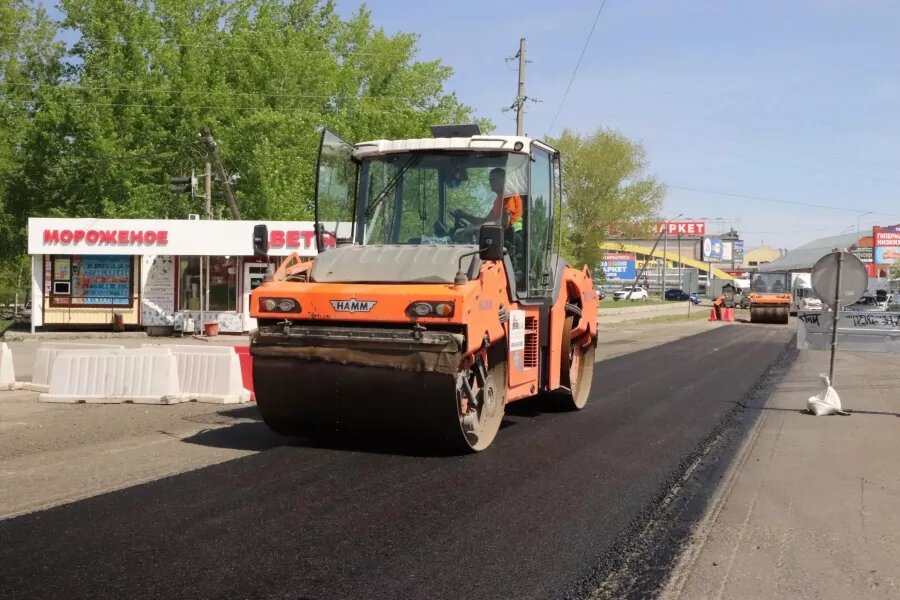 Ремонт ул. Вали Максимовой в Бийске Елена Коржева для "БР"    📷