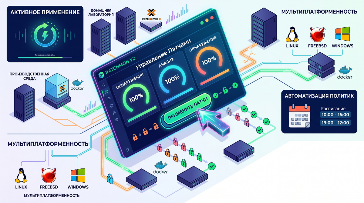 PatchMon V2 — обновление всех своих серверов с единой панели управления