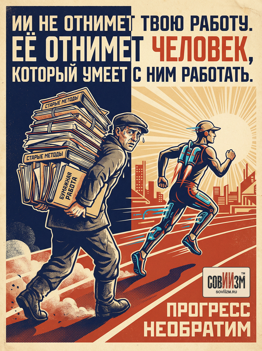 ИИ не отнимет твою работу. Её отнимет человек, который умеет с ним работать.