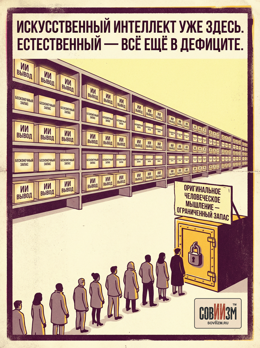 Искусственный интеллект уже здесь. Естественный — всё ещё в дефиците.