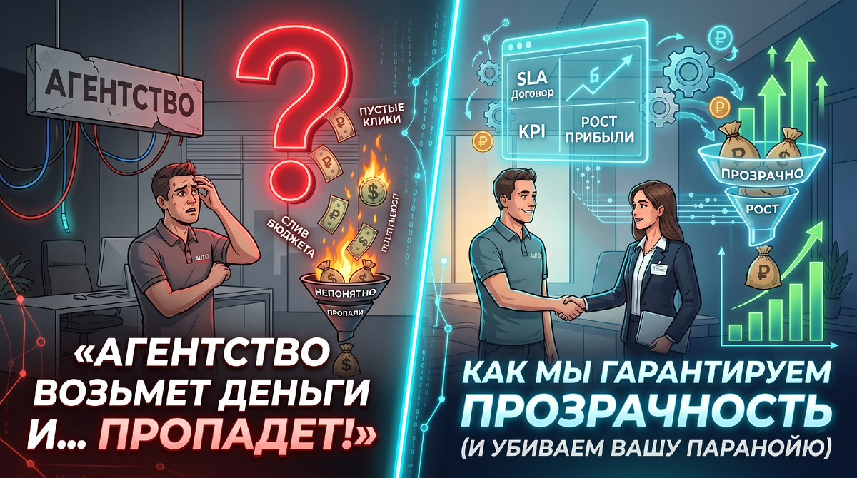 «Взяли предоплату и перестали брать трубку»: как мы спасаем клиентов от паранойи и делаем работу диджитал-агентства прозрачной на 100%.