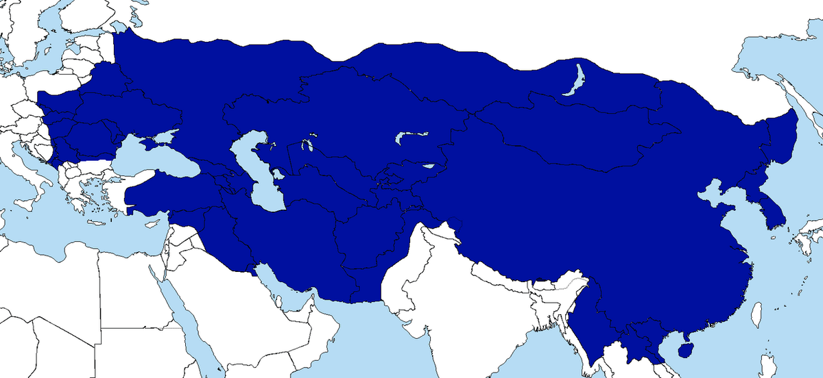 Монгольская империя на пике