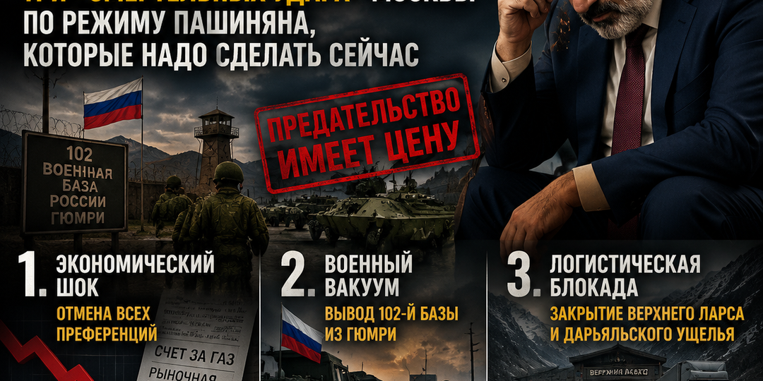 «Терпение Кремля не резиновое».Три «смертельных удара» Москвы по режиму Пашиняна, которые надо сделать сейчас