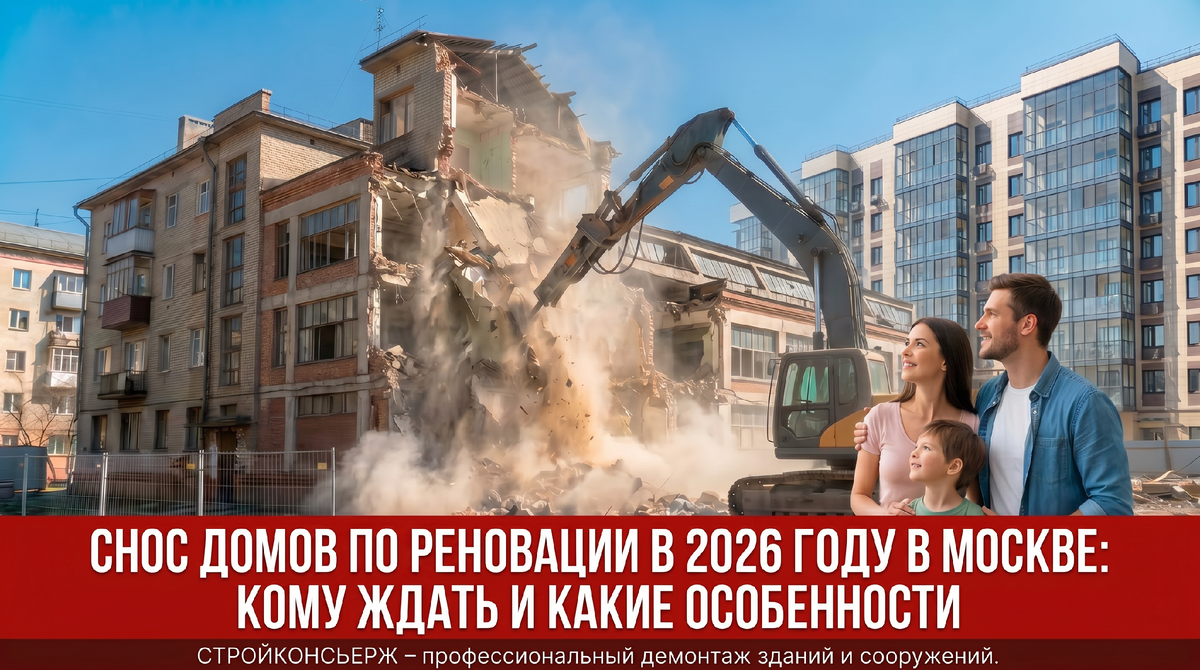 Снос домов по реновации в 2026 году в Москве: кому ждать и какие особенности