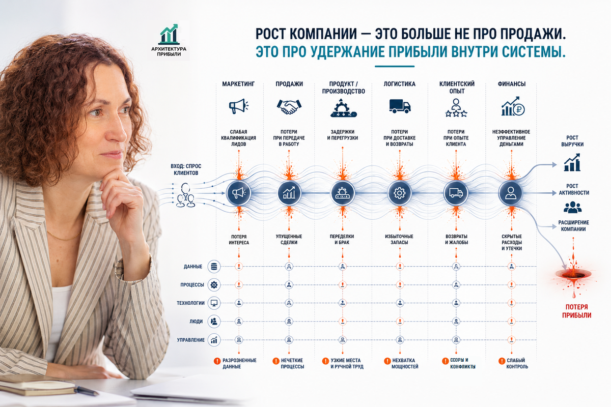 Рост компании - это больше не про продажи, это про удержание прибыли