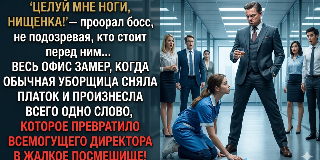 Руководитель публично оскорбил уборщицу, но спустя мгновение все сотрудники были поражены её реакцией