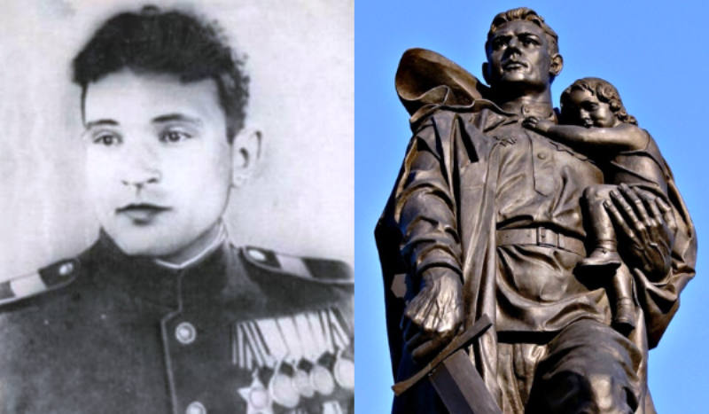Маслов Николай Иванович. Памятник советскому солдату в Берлине.