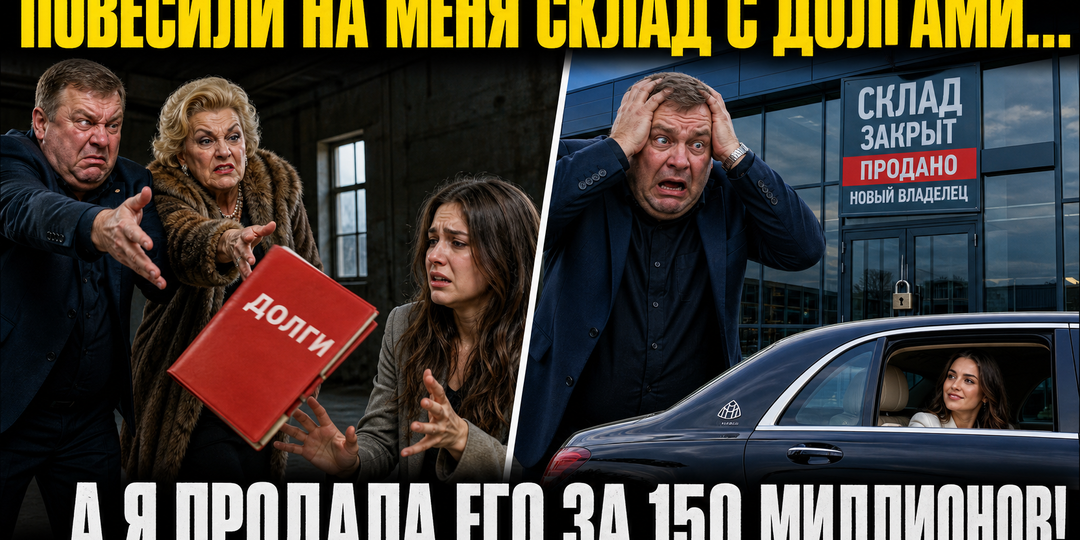 «Плати долги и не ной!» — ржала свекровь, вешая на меня заброшенный склад. Вчера я продала его за 150 миллионов, а её сына ищут коллекторы.