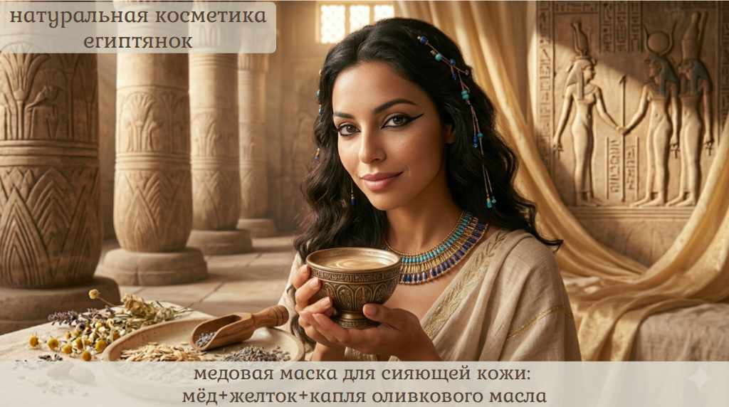 Глина, мёд и алое: как египтянки делали кожу идеальной без косметолога