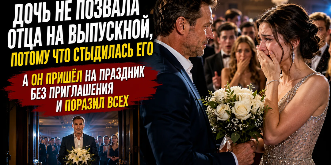 «У нас там молодёжная тусовка»: дочь не позвала отца на выпускной, но его появление заставило плакать весь зал