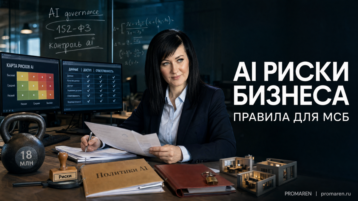    AI риски бизнеса: правила для МСБ | Марина Погодина, PROMAREN Марина Погодина