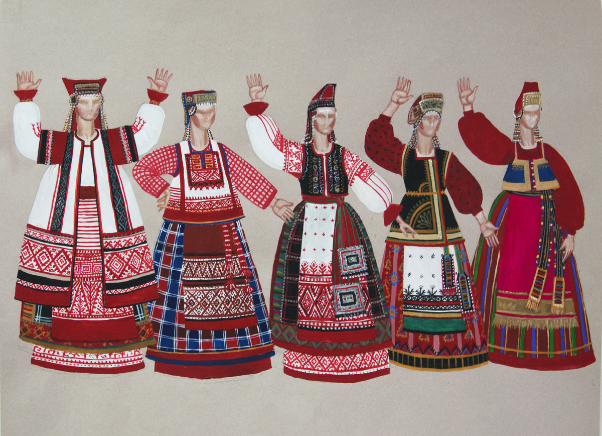 Эскизы к Этнической коллекции