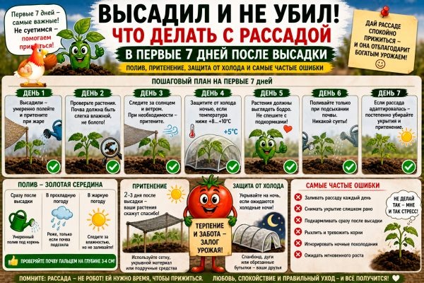 Что делать с рассадой после высадки в первые 7 дней 🌱