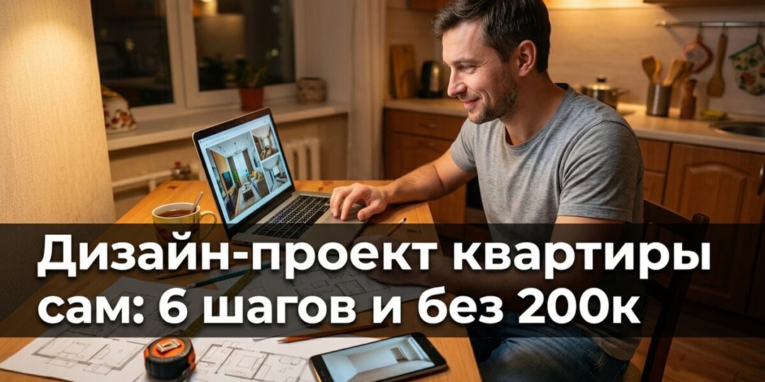 Дизайн-проект квартиры сам: 6 шагов и без 200к
