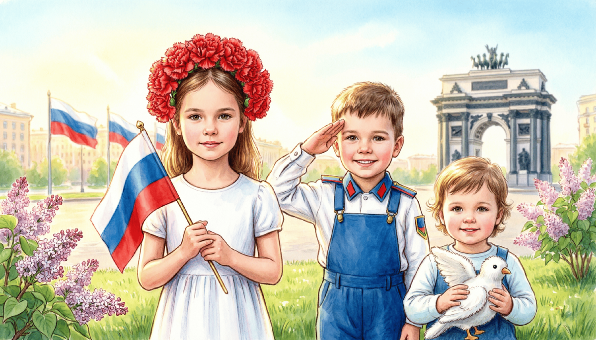 Поздравление с 9 мая от детей