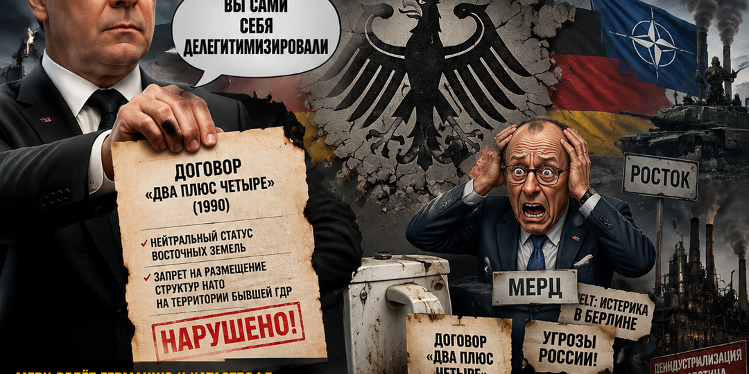 «Подарок» немцам на День нашей Победы: «Дмитрий Медведев поставил под сомнение законность современной Германии»