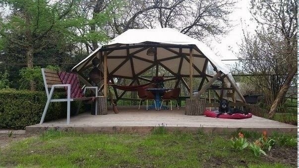 Купольная беседка своими руками