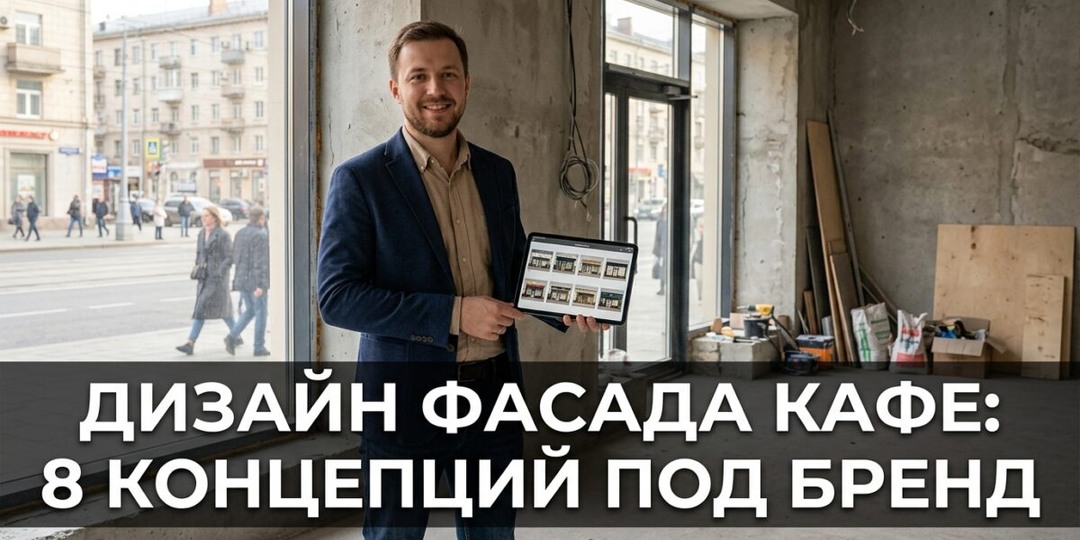 Дизайн фасада кафе: 8 концепций под бренд