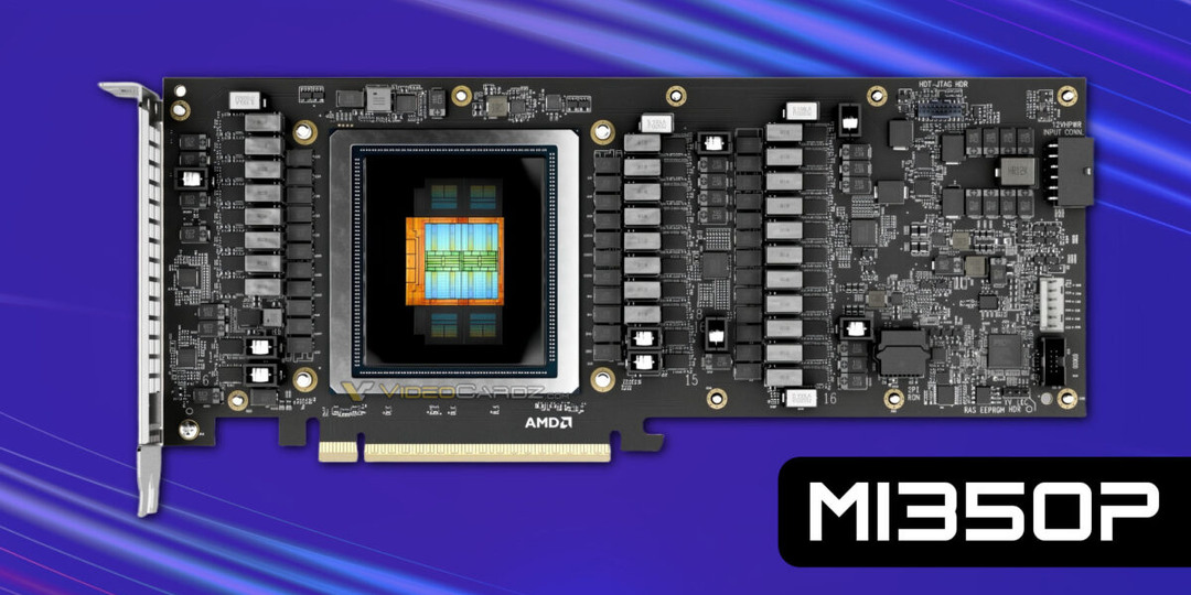 Первая видеокарта AMD с разъемом 12V-2x6 и потреблением 600 Вт. Представлена Instinct MI350P со 144 ГБ памяти