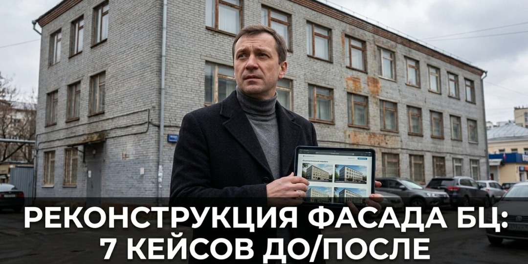 Реконструкция фасада БЦ: 7 кейсов до/после