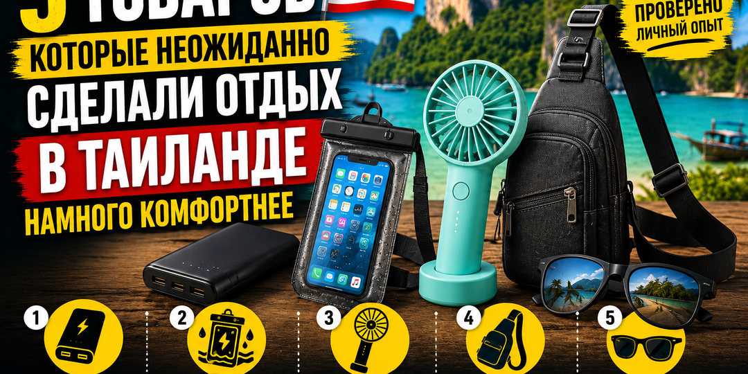 5 товаров, которые неожиданно сделали отдых в Таиланде намного комфортнее