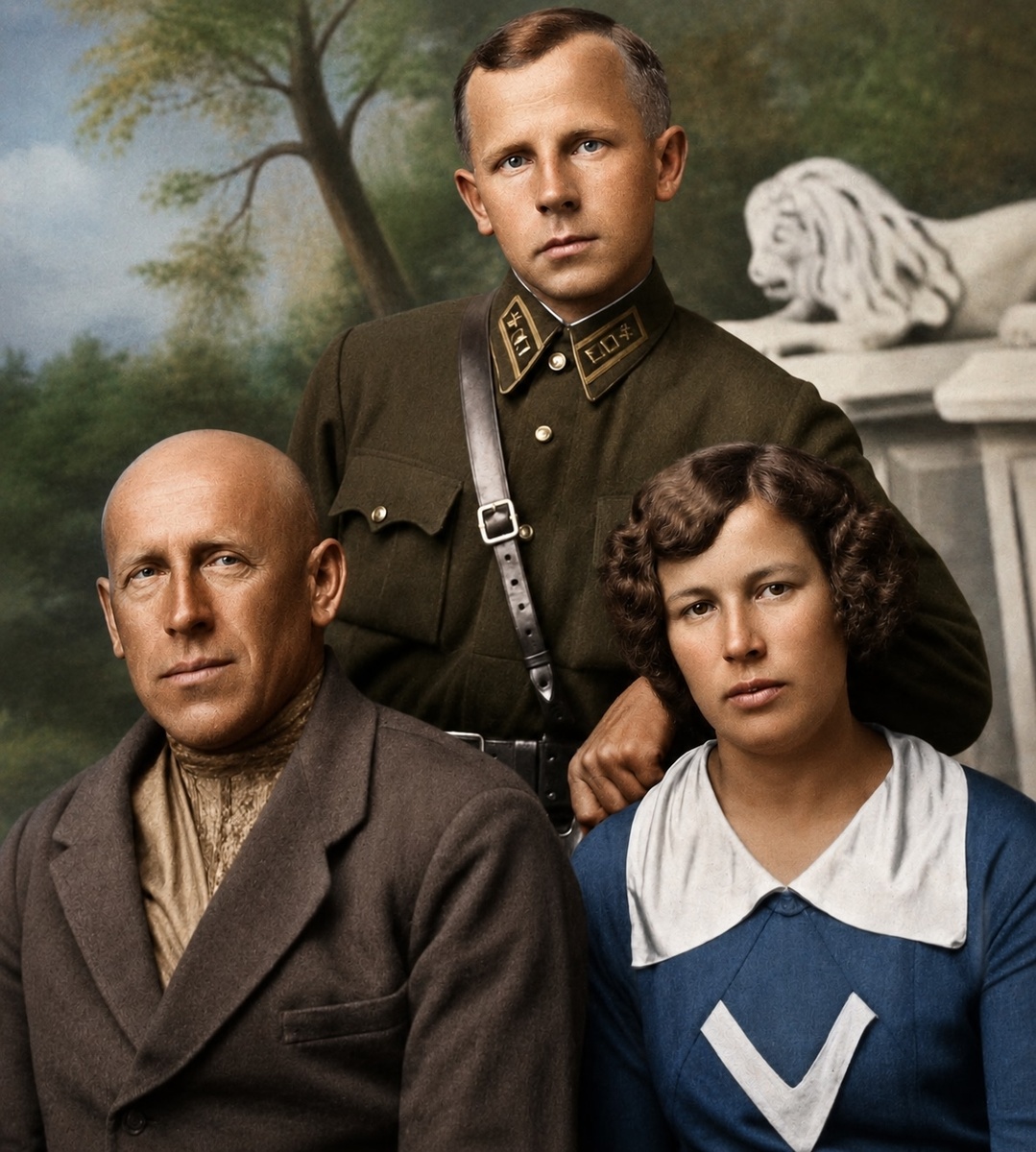 Прадед, дедушка и бабушка