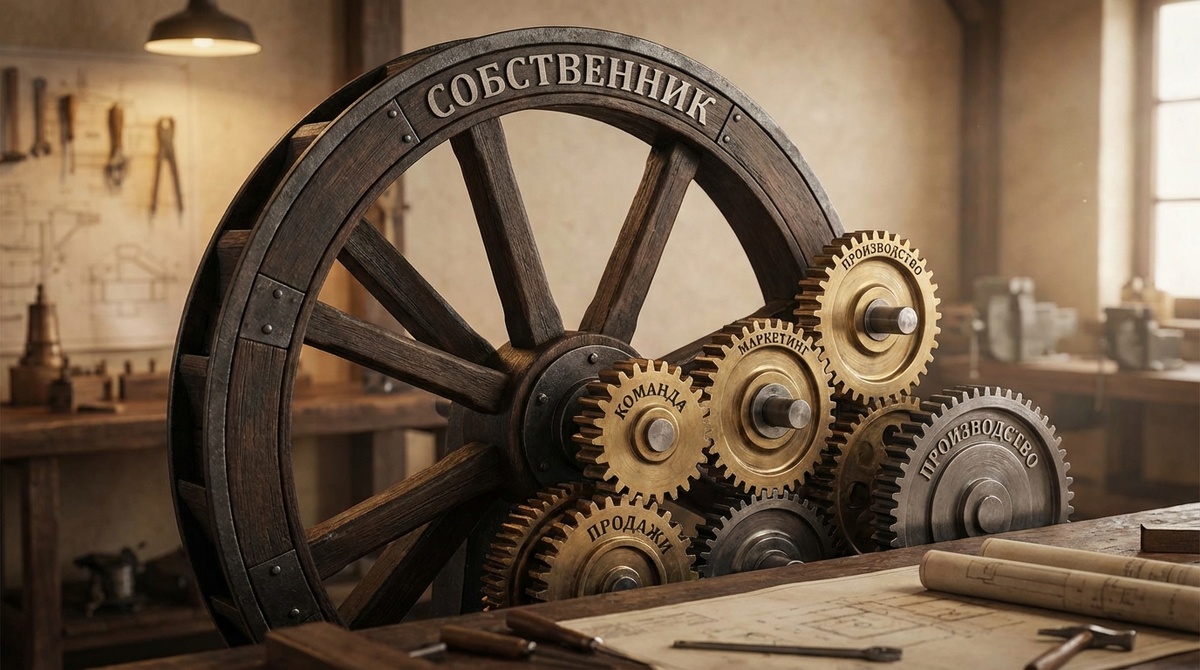 Собственник + команда: маркетинг, производство, продажи, управление
