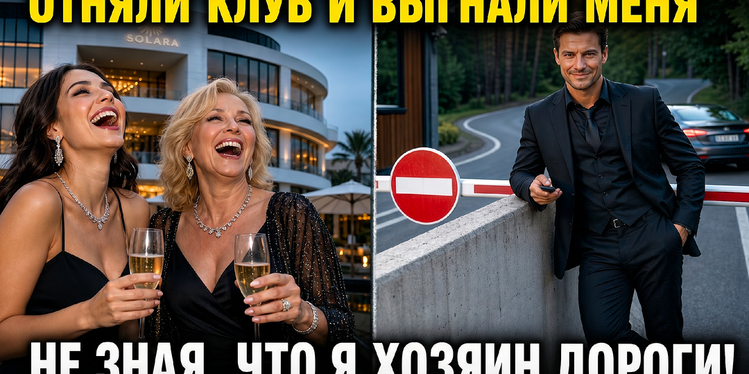 «На выход!» — смеялась жена, забирая мой элитный клуб. Вчера вип-гости уехали: я поставил бетонный блок, ведь вся дорога к клубу — моя.