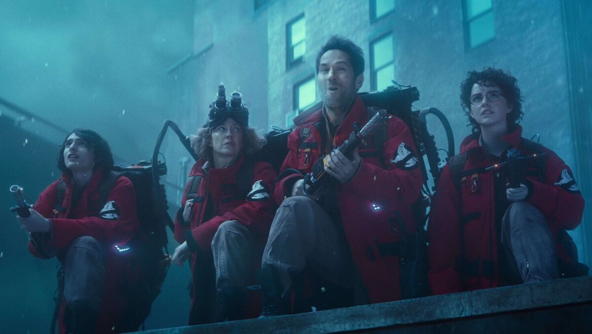    Кадр из фильма «Охотники за привидениями: Леденящий ужас» (Ghostbusters: Frozen Empire)
