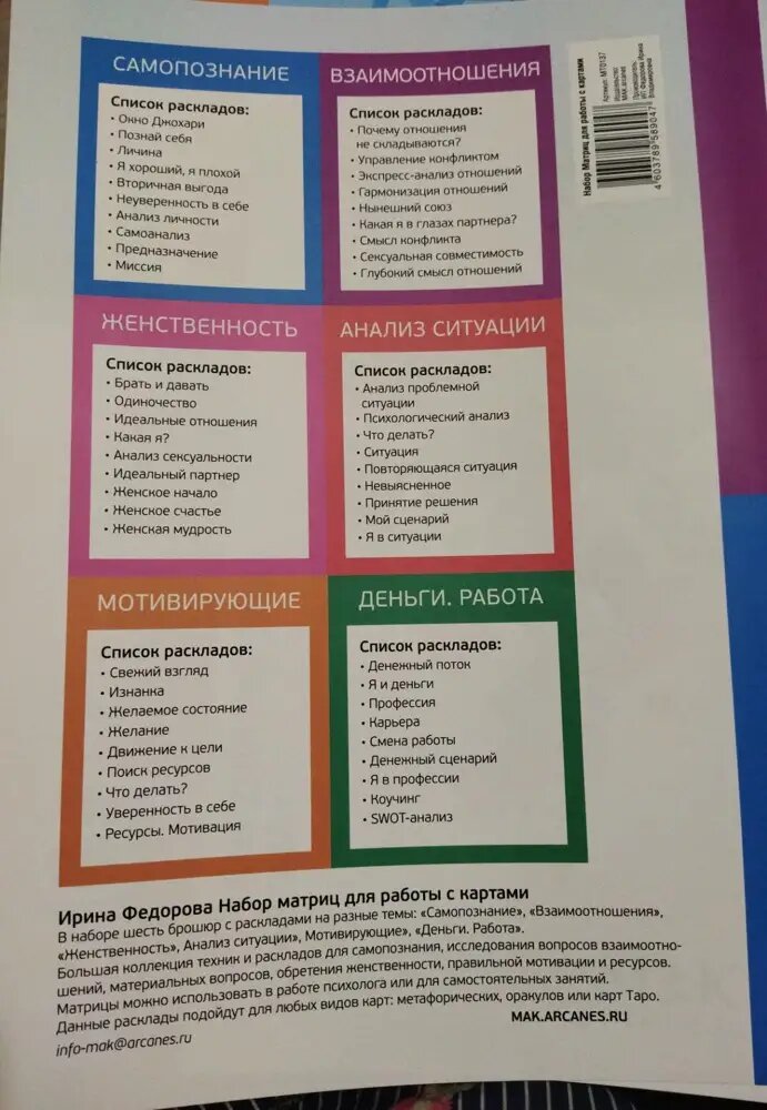 Альбомы и расклады