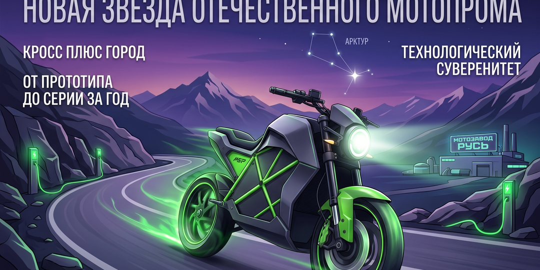 Российский электромотоцикл «Арктур»: новая звезда отечественного мотопрома