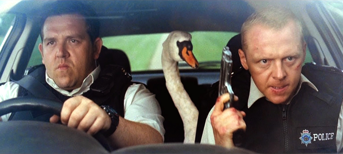 Кадр из фильма «Типа крутые легавые» (Hot Fuzz, 2007)