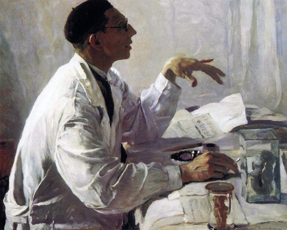    Портрет хирурга С. С. Юдина (художник М. В. Нестеров, 1935, Третьяковская галерея). Фото: ru.wikipedia.org
