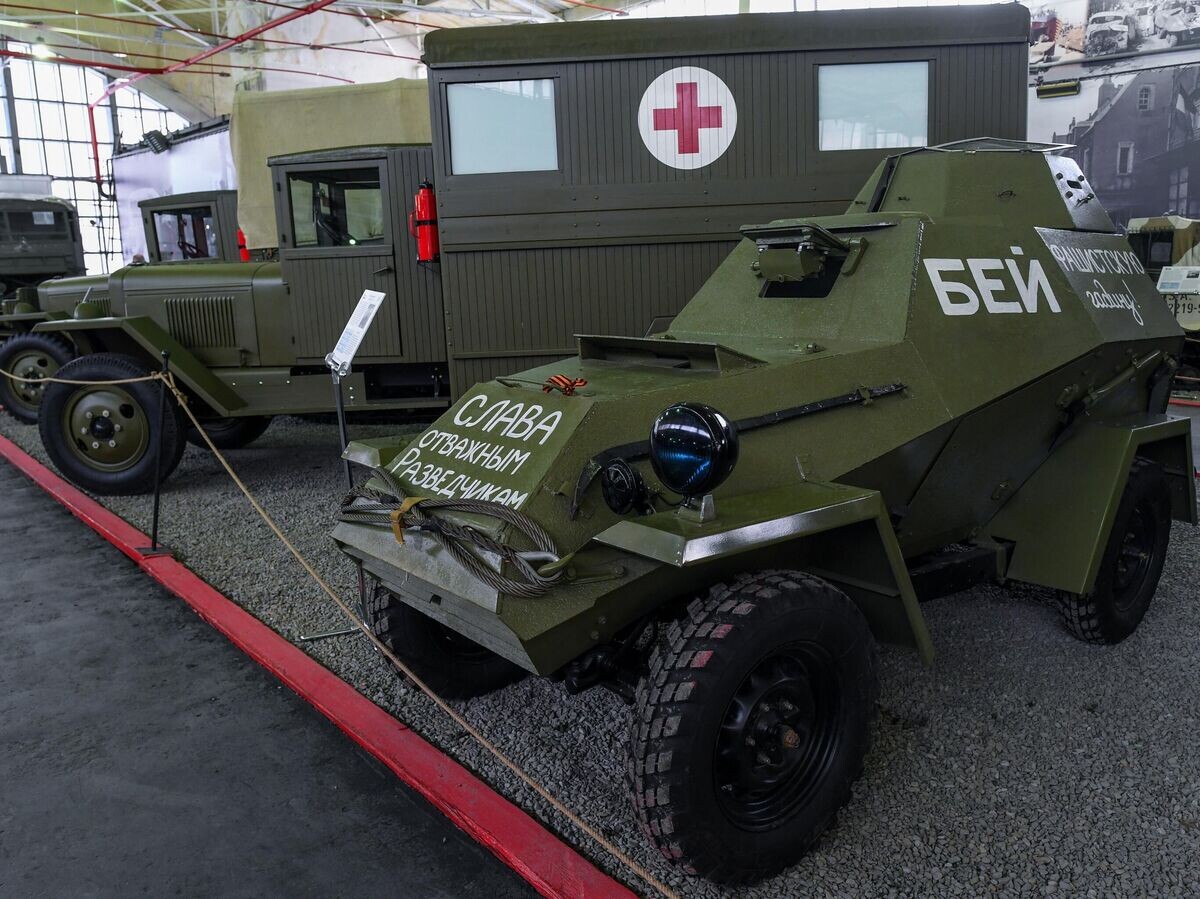    Советский легкий бронеавтомобиль БА-64 на выставке исторической военной техники "Моторы войны" в Москве | © РИА Новости / Сергей Пятаков