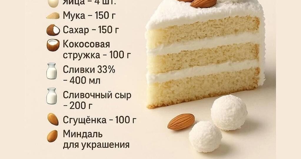 Торт «Рафаэлло