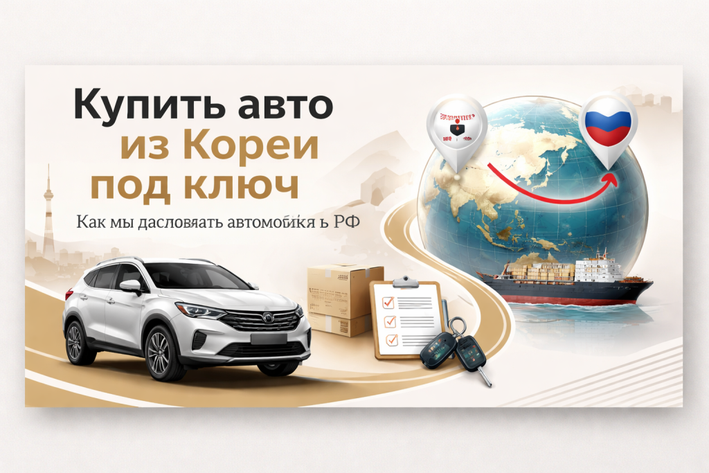    Как купить авто из Кореи под ключ и доставить в РФ