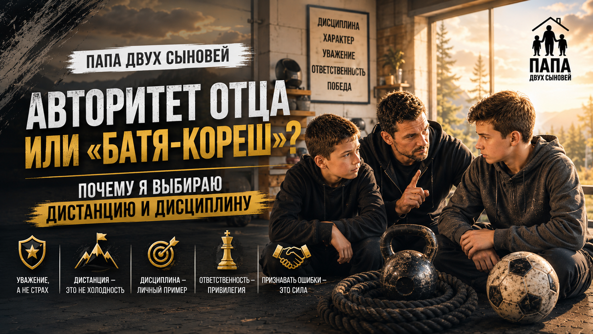 Авторитет отца или «батя-кореш»? Почему я выбираю дистанцию и дисциплину