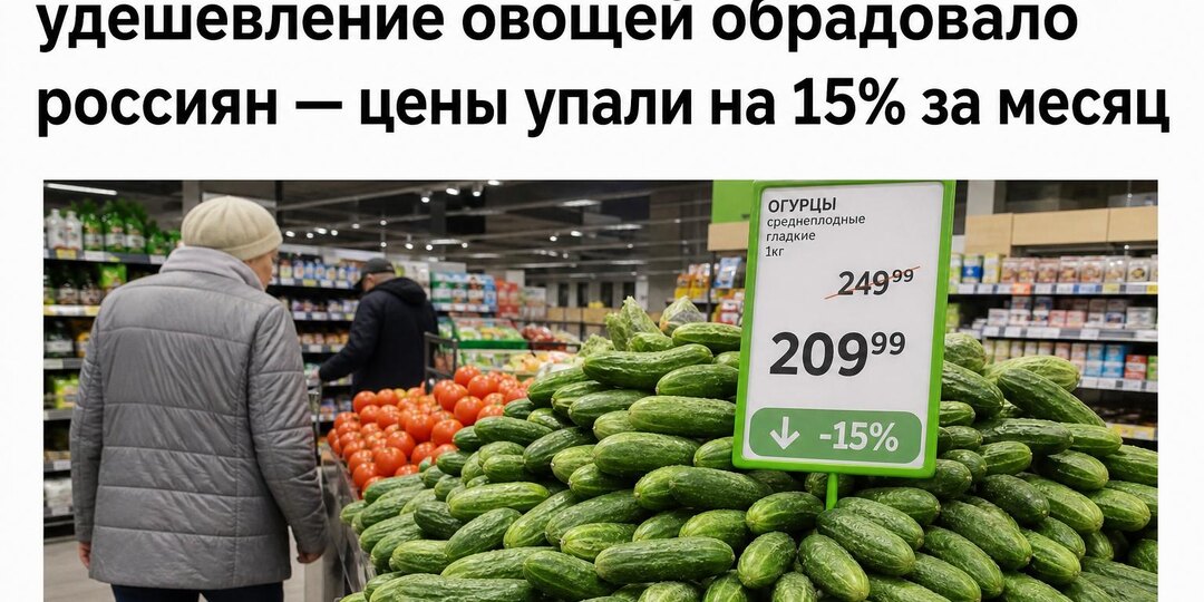 Огуречный дефлятор: сезонное удешевление овощей обрадовало россиян — цены упали на 15% за месяц